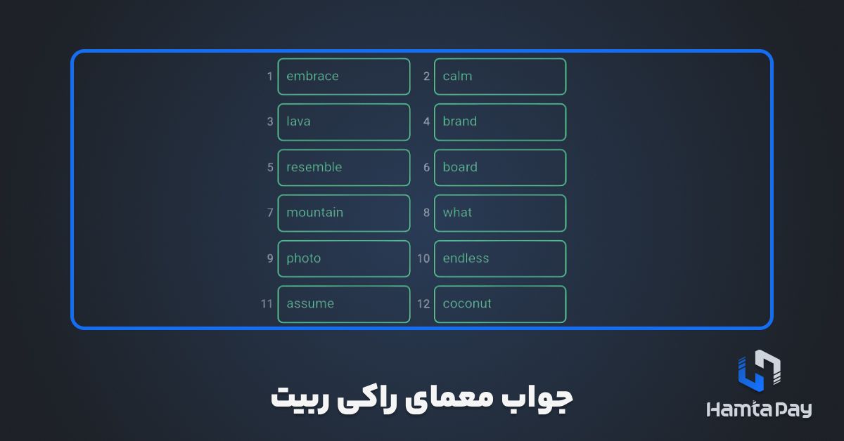 جواب معمای راکی ربیت امروز 29 شهریور 1403