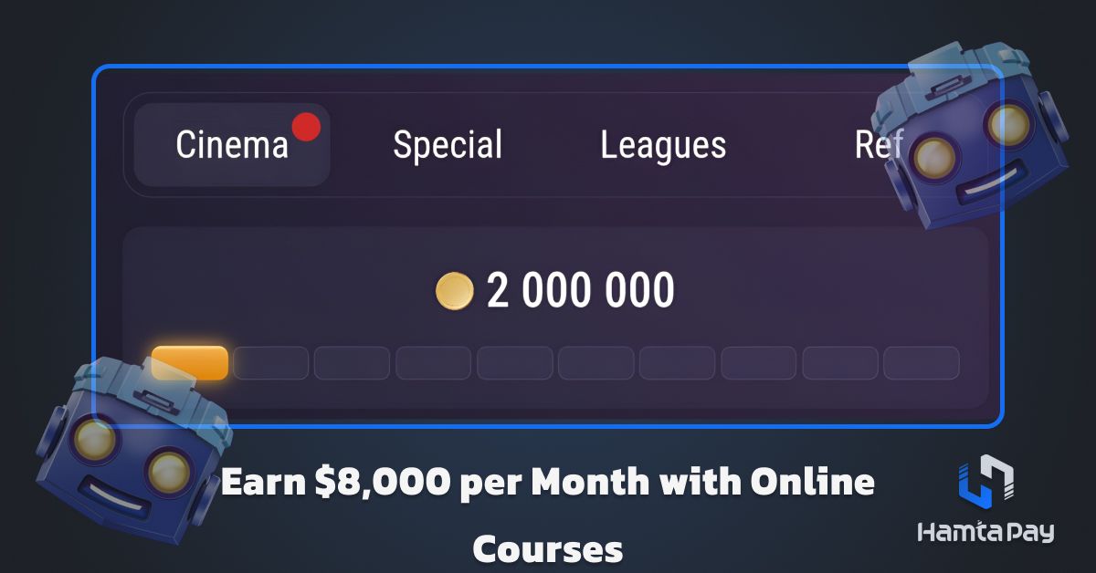 کد تپ سواپ Earn $8,000 per Month with Online Courses