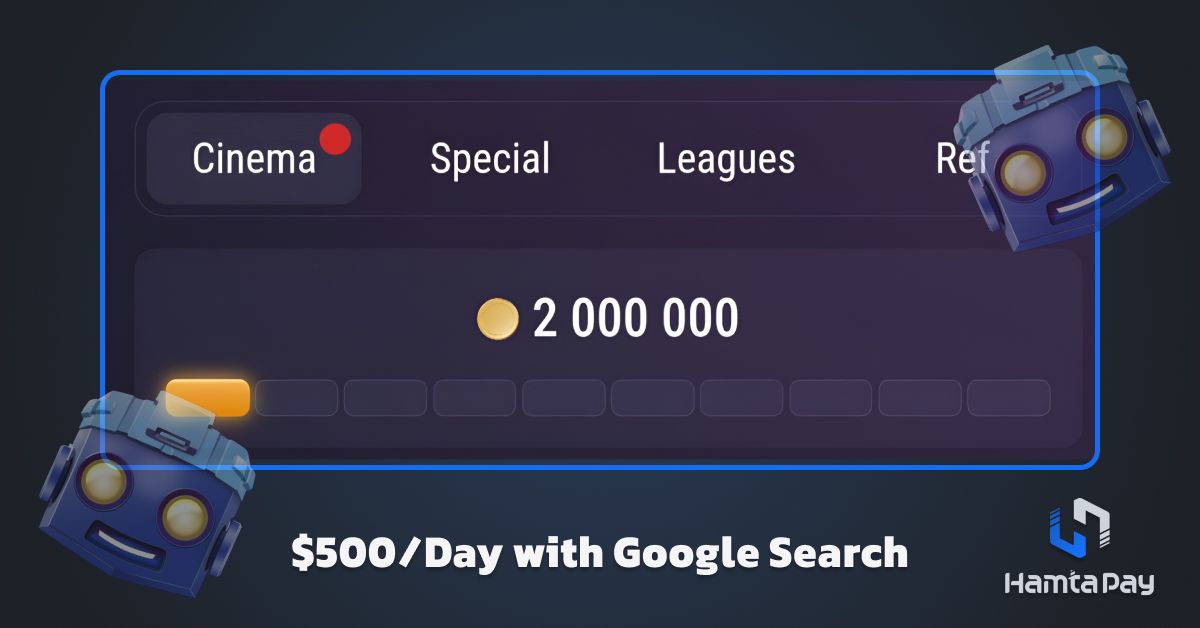 کد تپ سواپ $500/Day with Google Search