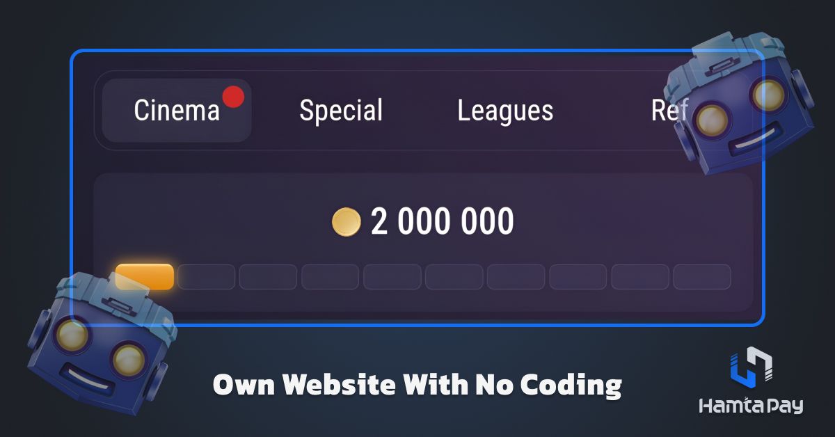 کد تپ سواپ Own Website With No Coding